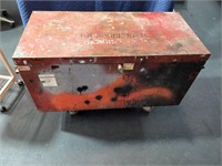 Large Toolbox on Wheels with Contents