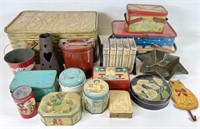 DISCOVERY LOT - DECORATIVE TINS, BOXES