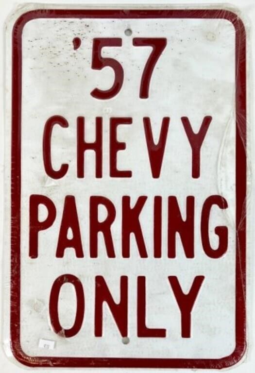 1957 CHEVY PARKING ONLY SIGN