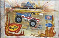 MONSTER MANIA MONSTER TRUCK PAINTING