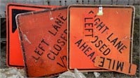 Road Construction Signs, Aluminum, (majority are 4