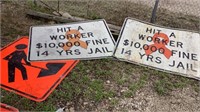 Road Construction Signs, Aluminum, (majority are 4