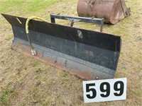 7ft snow plow with skid steer plate