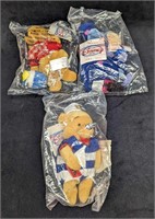3 Sealed Disney Winnie The Pooh Bean Bag Dolls