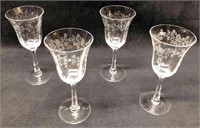 Lenox "Castle Garden" Crystal Wine Glasses (4 pc)
