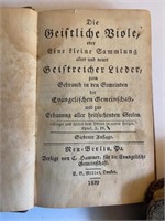 Antique 1839 German Song Book- New Berlin PA