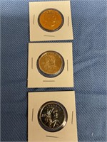 1Susan B Anthony & 2 Sacagawea $1 Coins