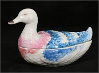 Kuznetsov Russian Porcelain Duck Box