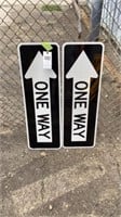 ONE WAY Signs, (25), Aluminum