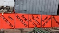 Construction Signs, (5)