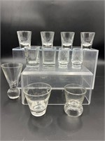 Assorted shot glasses