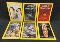 6 National Geographic Magazines 5 From the 90's &