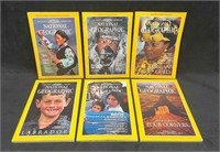 6 National Geographic Magazines from the 80's & 90