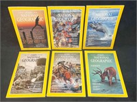 6 National Geographic Magazines