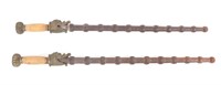 Pair of Chinese Iron & Brass Sword Breakers