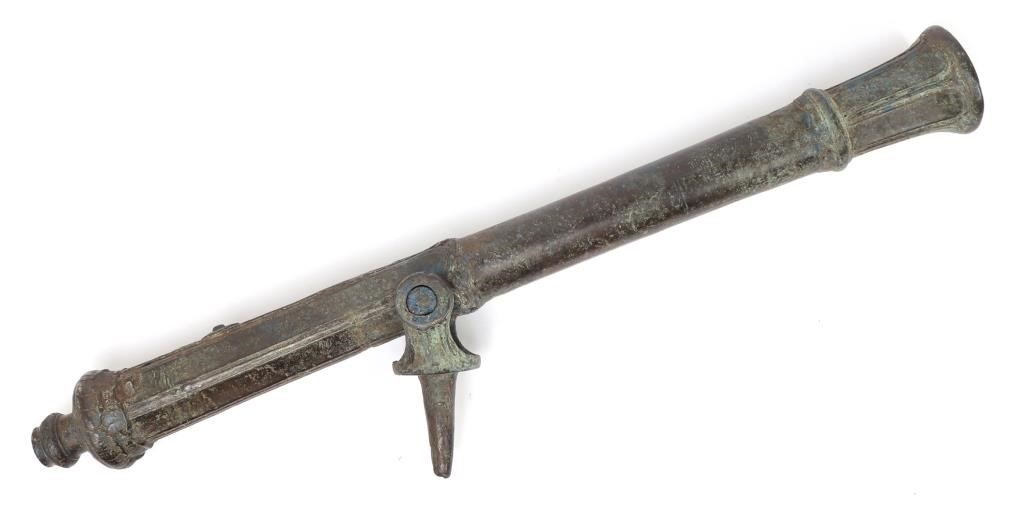 Scarce Antique Bronze Lantaka Swivel Gun w/Blunder