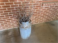 Antique Milk Can w/Curly Willow Branches, 24"