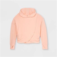 Girls' Cozy Pullover Hoodie - All in Motion Pink L