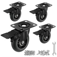 3 Apllamo Casters Set of 4  2000LBS  3 Rubber