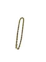 14KT Yellow Gold Rope Bracelet