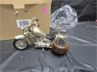Motorcycle Salt & Pepper Shakers with Holder
