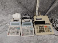 3 Sharp desktop Printing Calculators