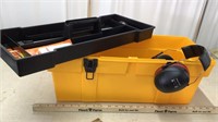 tool box w/ gun cleaning kits & Peltor ear muffs