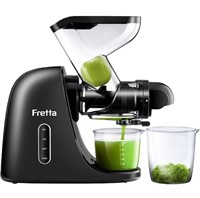 Fretta Cold Press Juicer  200W  2-Speed - Black