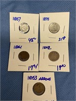 5 Seated Liberty dimes