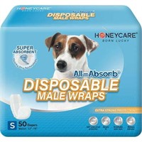 Honey Care A26 Male Dog Wrap  Small  50ct