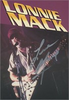Lonnie Mack signed postercard
