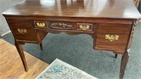 Vintage Credenza knee hole desk with center