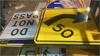 Road Signs, Aluminum Total of 70