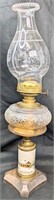 Eagle Footed Victorian Porcelain Oil Lamp
