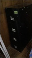 Black File Cabinet 4 Drawer 16 1/2” x 31” x 53”