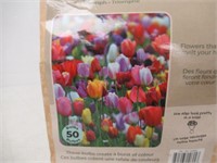 50-Pk Tasc Tulipa Triumph Assorted Bulbs