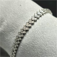 $11000 10K  13G, 0.80Ct Natural Diamond Bracelet