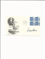 Mario Cuomo signed 1972 Benjamin Franklin commemor