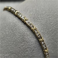 $4400 10K  5.93G + 0.15 Natural Diamonds Bracelet