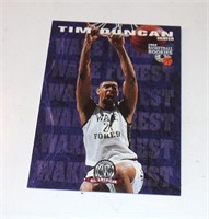 Vintage 1997 Tim Duncan Basketball Rookies Card -