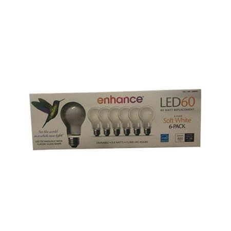 60W LED Soft White Bulbs  Feit Electric  6 Pack