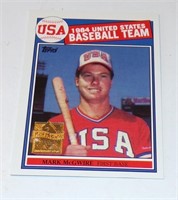 Mark McGwire Topps USA 1984 Baseball Team