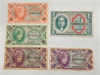 1960s Military Payment Certificates