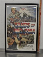 Sands of Iwo Jima framed movie poster