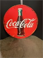 Metal coke sign