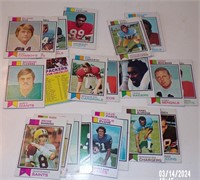 Vintage 1973 Topps Football Card Lot - Archie