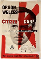 Citizen Kane 50th Anniversary 1991 Re-Release Orig