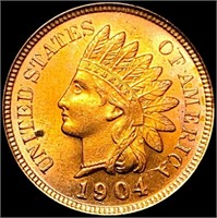 1904 RED Indian Head Cent CHOICE BU