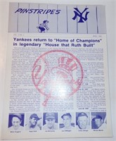Vintage 1976 New York Yankees Pinstripes