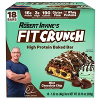 Fit Crunch Whey Protein Bars  Mint Chip  14ct